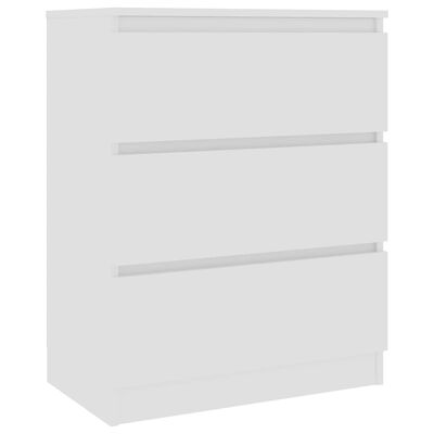 801382 vidaXL Sideboard White 60x33,5x76 cm Chipboard