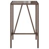 vidaXL &Uacute;tibarbor&eth; Br&uacute;nt 70x70x110 cm P&oacute;l&yacute;rattan