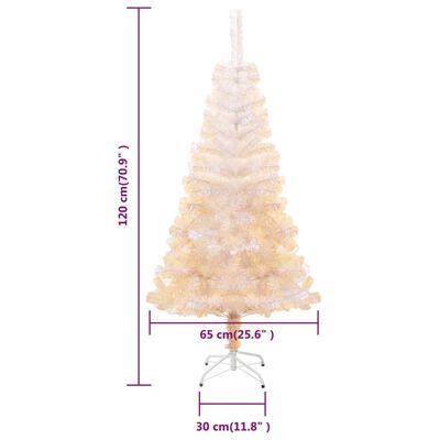 vidaXL Gervijólatré með Litríkum Greinum Hvítur 120 cm PVC