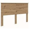 vidaXL H&ouml;f&eth;agafl me&eth; h&ouml;fu&eth;gafl Artisan Eik 150 cm Samsettur vi&eth;ur