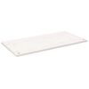 vidaXL Bor&eth;plata Hv&iacute;t 100x60x2,5 cm Gegnheil Fura Spor&ouml;skjulaga