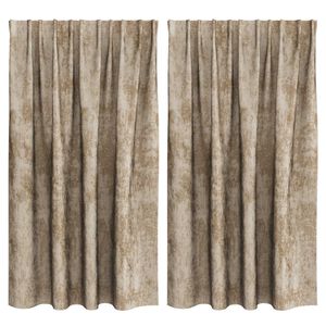 vidaXL Flauels skaut 2 pcs Kampavín 140 x 140 cm Flauel