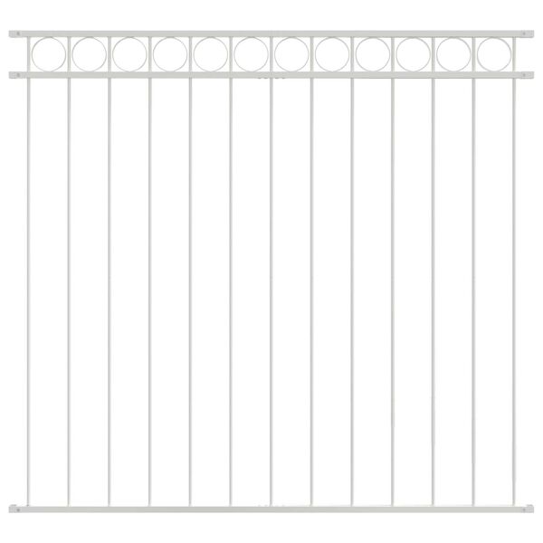 vidaXL Gir&eth;ingarelement Hv&iacute;tt 170 x 120 cm St&aacute;l