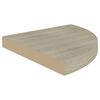 vidaXL Vegghengdar Hornhillur 4 stk. Eikarlita&eth;ar 35x35x3,8 cm MDF
