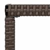 vidaXL 4 Hluta Gar&eth;s&oacute;fasett me&eth; P&uacute;&eth;um P&oacute;l&yacute;rattan Br&uacute;nt