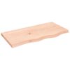 vidaXL Bor&eth;plata 80x40x(2-4) cm &Oacute;me&eth;h&ouml;ndlu&eth; Gegnheil Eik