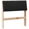vidaXL B&oacute;lstru&eth; r&uacute;mgafl Svartur 75 cm Solid furuhikk