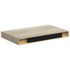 vidaXL Vegghengdar Hillur 4 stk. Eik 40x23x3,8 cm MDF