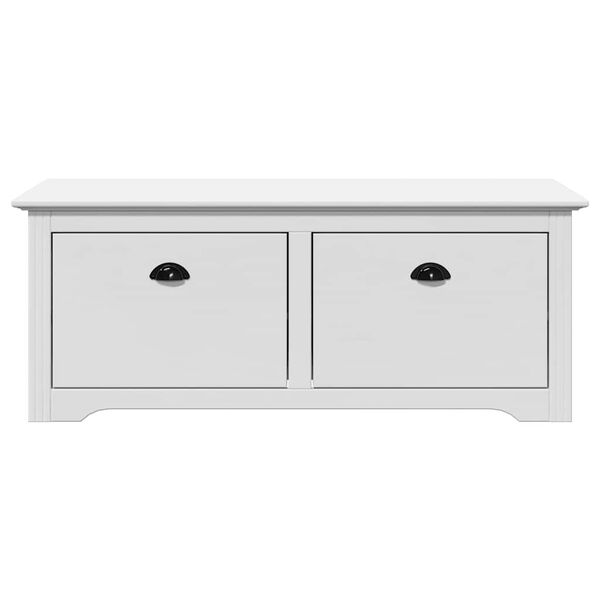 vidaXL Gangbekkur "BODO" Hv&iacute;tur 114x40x45 cm