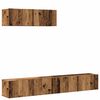 vidaXL 3ja sj&oacute;nvarpssk&aacute;pasett Veggfestur Vi&eth;arlitur Engineered Wood