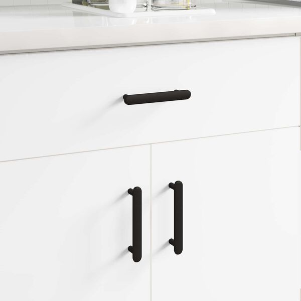 vidaXL Sk&aacute;p handfang 12 pcs Svartur 121 x 16.6 x 28.3 mm J&aacute;rn