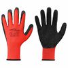 vidaXL Vinnuhanskar 24 pcs Rautt og svart 10 / xl Latex h&uacute;&eth;un