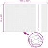 vidaXL Gir&eth;ingarp&oacute;stur Silfur 100 x 1,6 m (50 mm net) St&aacute;l