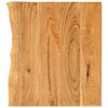 vidaXL Bor&eth;plata &aacute; Ba&eth;herbergi Gegnheill Akas&iacute;uvi&eth;ur 80x55x3,8 cm