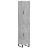 vidaXL H&aacute;r Sk&aacute;pur Steypugr&aacute;r 34,5x34x180 cm Samsettur Vi&eth;ur