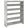 vidaXL Sk&oacute;grind Steinsteypa Gr&aacute;r 80x25x100 cm Hanna&eth;ur vi&eth;ur
