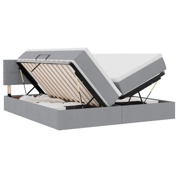 vidaXL Geymslu R&uacute;m me&eth; d&yacute;nu Lj&oacute;sgr&aacute;r 180 x 200 cm Gervile&eth;ur