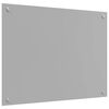vidaXL Eldh&uacute;s Backsplash 2 pcs Lj&oacute;sgr&aacute;r 80 x 50 cm hertu&eth; gler