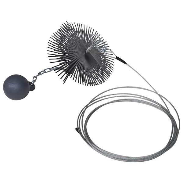 Hringlaga Skorsteinsbursti 20 cm &thorn;verm&aacute;l