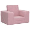 vidaXL Kids Svefns&oacute;fi Pink Soft Plush