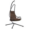 vidaXL Hangandi eggjast&oacute;ll coffee 94 x 107 x 196,5 cm St&aacute;l