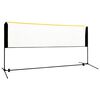vidaXL Stillanlegt Badmintonnet 300x103x94-158 cm M&aacute;lmur