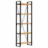 vidaXL B&oacute;kask&aacute;pur me&eth; 5 Hillum 60x30x180 cm Gegnheill Mang&oacute;vi&eth;ur