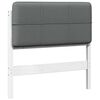 vidaXL B&oacute;lstru&eth; r&uacute;mgafl Hv&iacute;tur og lj&oacute;sgr&aacute;r 75 cm Solid furuhikk