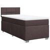vidaXL H&oacute;lfa&eth; Springr&uacute;m me&eth; D&yacute;nu D&ouml;kkbr&uacute;nt 90x190 cm Tauefni