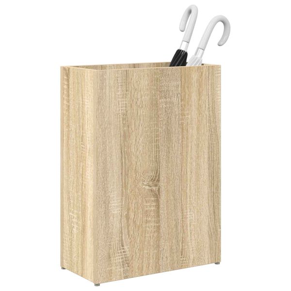 vidaXL Regnhl&iacute;fastendur Sonoma Eik 40 x 20 x 55,5 cm Samsettur vi&eth;ur