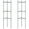 vidaXL T&oacute;matagrind 2 stk. 116 cm St&aacute;l og PP