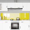 vidaXL Eldh&uacute;s Backsplash 2 pcs Gulur 110 x 50 cm hertu&eth; gler