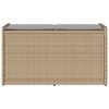 vidaXL &Uacute;tigeymslubekkur me&eth; p&uacute;&eth;i Beige 100 cm P&oacute;l&yacute;rattan