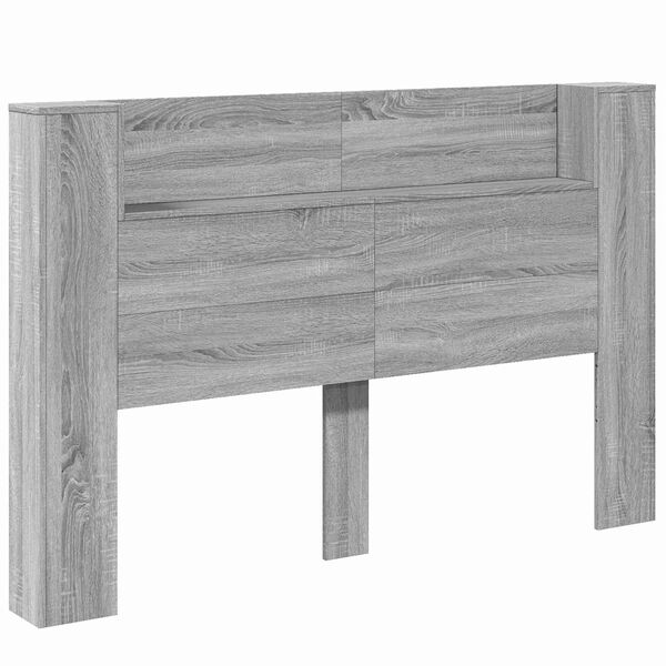 vidaXL H&ouml;f&eth;agafl Gr&aacute;r Sonoma 160 x 16,5 x 103,5 cm Samsettur vi&eth;ur