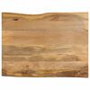 vidaXL Bor&eth;plata 90x80x3,8 cm N&aacute;tt&uacute;rulegum Br&uacute;num Gegnheill Mang&oacute;vi&eth;ur