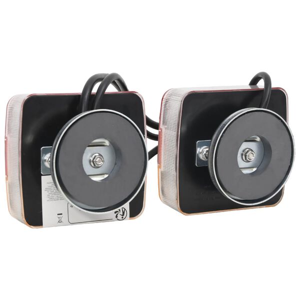 vidaXL kerrulj&oacute;s 2 stk Rau&eth; 10,5x7,5x10 cm 12V LED pera