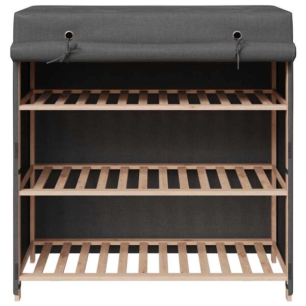 vidaXL Sk&oacute;sk&aacute;pur me&eth; Hl&iacute;f&eth;artjaldi Gr&aacute;r 79 x 40 x 80 cm Tau