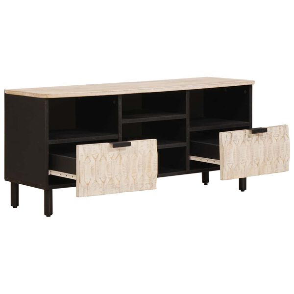 vidaXL Sj&oacute;nvarpssk&aacute;pur me&eth; sk&uacute;ffu Hv&iacute;ta &thorn;vott &aacute;fer&eth; 100 x 33 x 46 cm