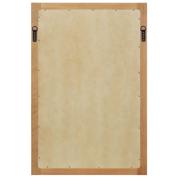 vidaXL Spegill 60x90 cm Gegnheil Eik