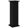 vidaXL S&yacute;ningastandur Svartur Eik 31 x 30 x 90 cm Samsettur vi&eth;ur