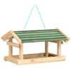 vidaXL Fuglaf&oacute;&eth;rari Gegnheill Vi&eth;ur 35x29,5x21 cm