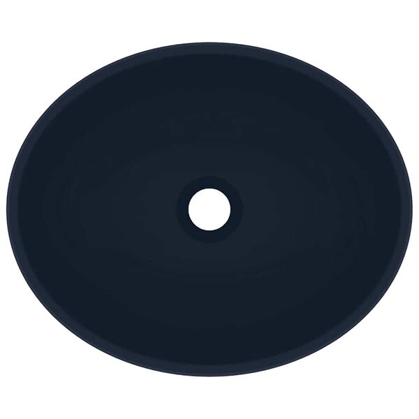 vidaXL L&uacute;xus Handlaug Spor&ouml;skjulaga M&ouml;tt D&ouml;kkbl&aacute; 40 x 33 cm Postul&iacute;n