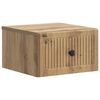 vidaXL Vegghengdur n&aelig;turbor&eth;sk&aacute;pur Handverkseik 33 x 34,5 x 20 cm