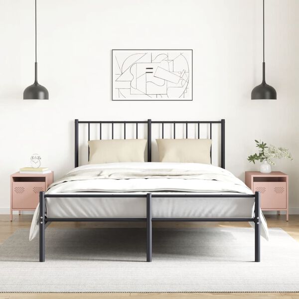 vidaXL N&aacute;ttbor&eth; 2 stk. Bleikur 35x39x43,5 cm St&aacute;l