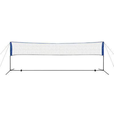 vidaXL Badminton Netasett með Flugum 500x155 cm