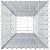 vidaXL Gabion h&aelig;kka&eth; r&uacute;m Silfur 50 x 50 x 150 cm Galvaniserad st&aacute;l