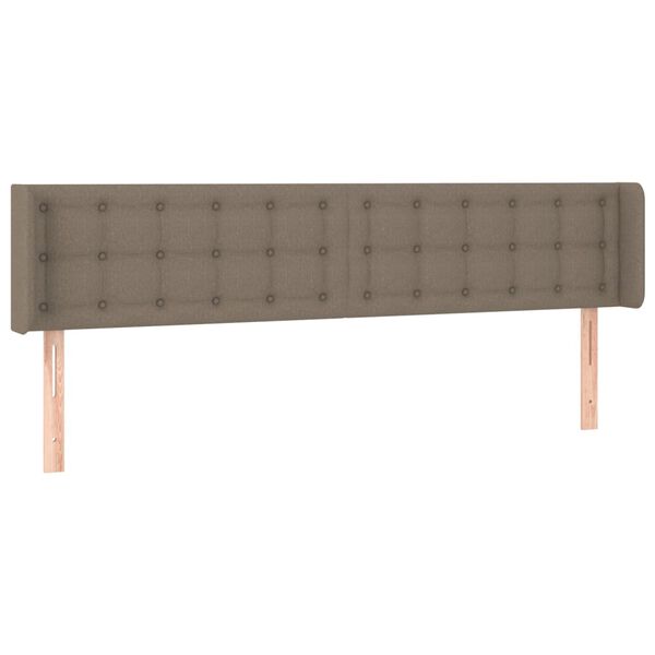 vidaXL LED h&ouml;fu&eth;gafl Taupe 163x16x78/88 cm Efni