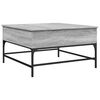 vidaXL S&oacute;fabor&eth; Gr&aacute;tt Sonoma 80x80x45 Samsettur Vi&eth;ur og M&aacute;lmur