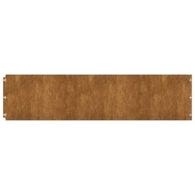 vidaXL Garðkantar 10 stk. 25x103 cm Sveigjanlegt Corten-stál