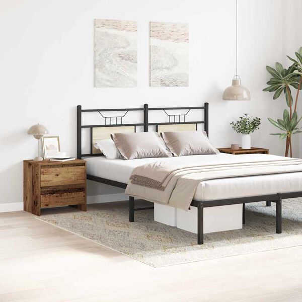 vidaXL Noat&ouml;flu sk&aacute;pur 2 pcs Gamalt timbur 45 x 34 x 44,5 cm